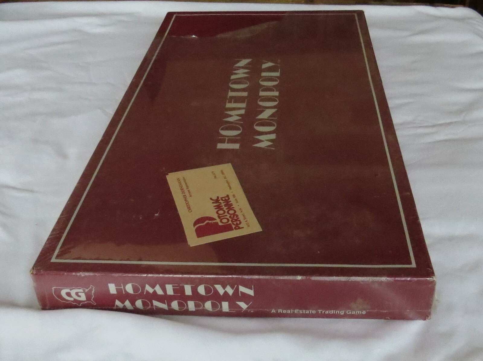 Vtge 1983 HOMETOWN MONOPOLY Washington DC by Dave Colbert Citigames of America