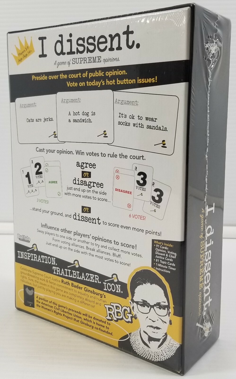 a5) I Dissent: A Game of Supreme Opinions – Board Game – Buffalo Games & Puzzles