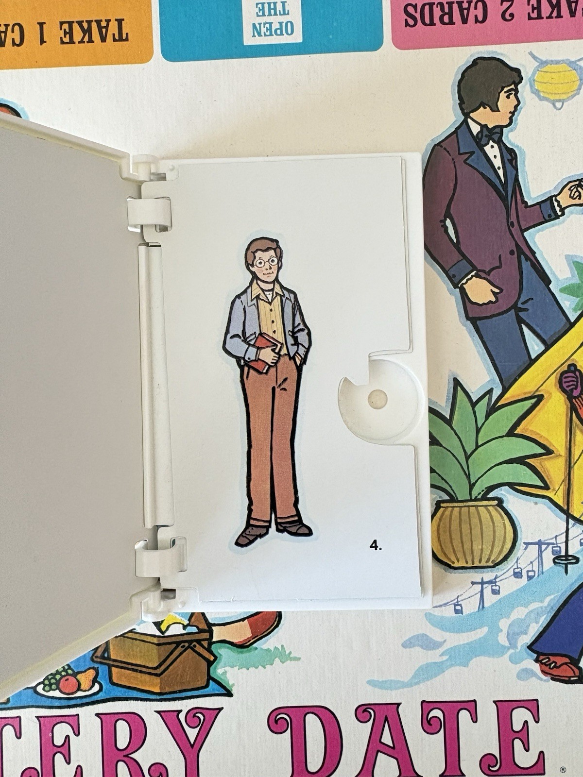 Mystery Date Game (1972 Ed) Box Has Wear 100% Complete