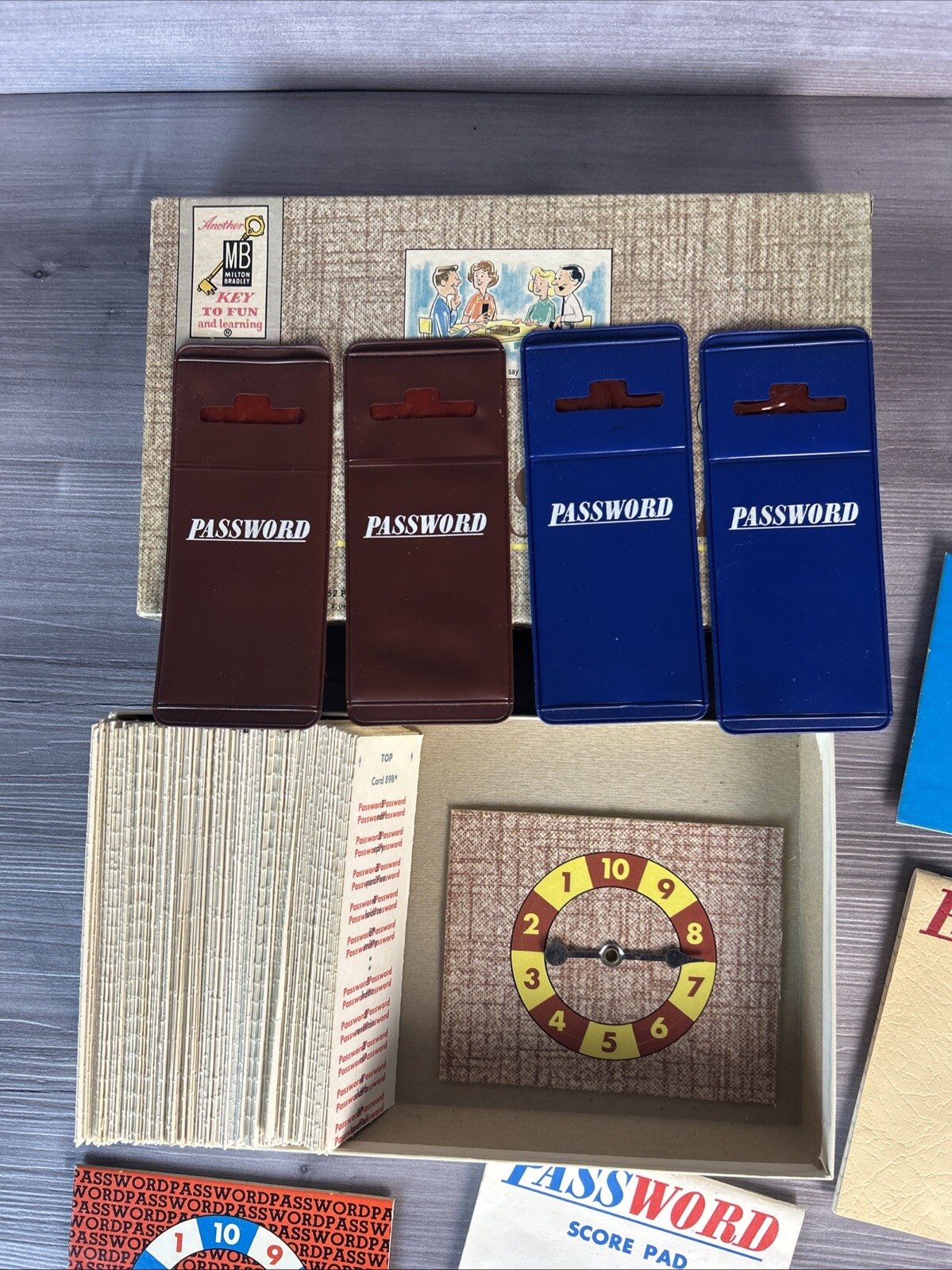 Vintage 1962 Password Game – First Edition – Milton Bradley # 4260 Complete