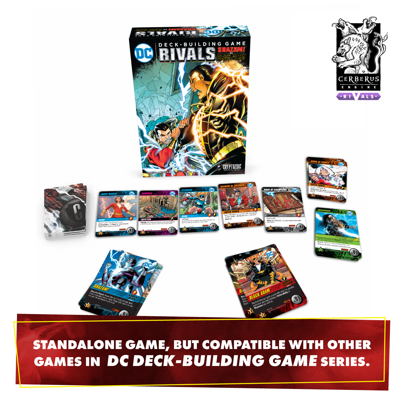 DC Deck-Building Game: Rivals — Shazam! vs. Black Adam (Kickstarter Edition)
