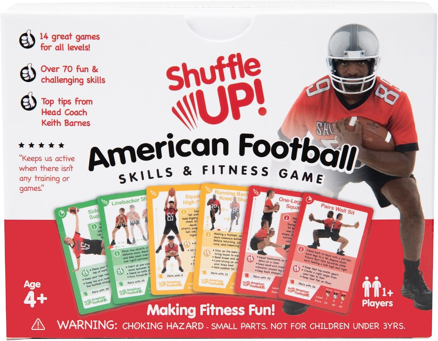American Football Exercise Cards Shuffle Up 70+ Fun Games