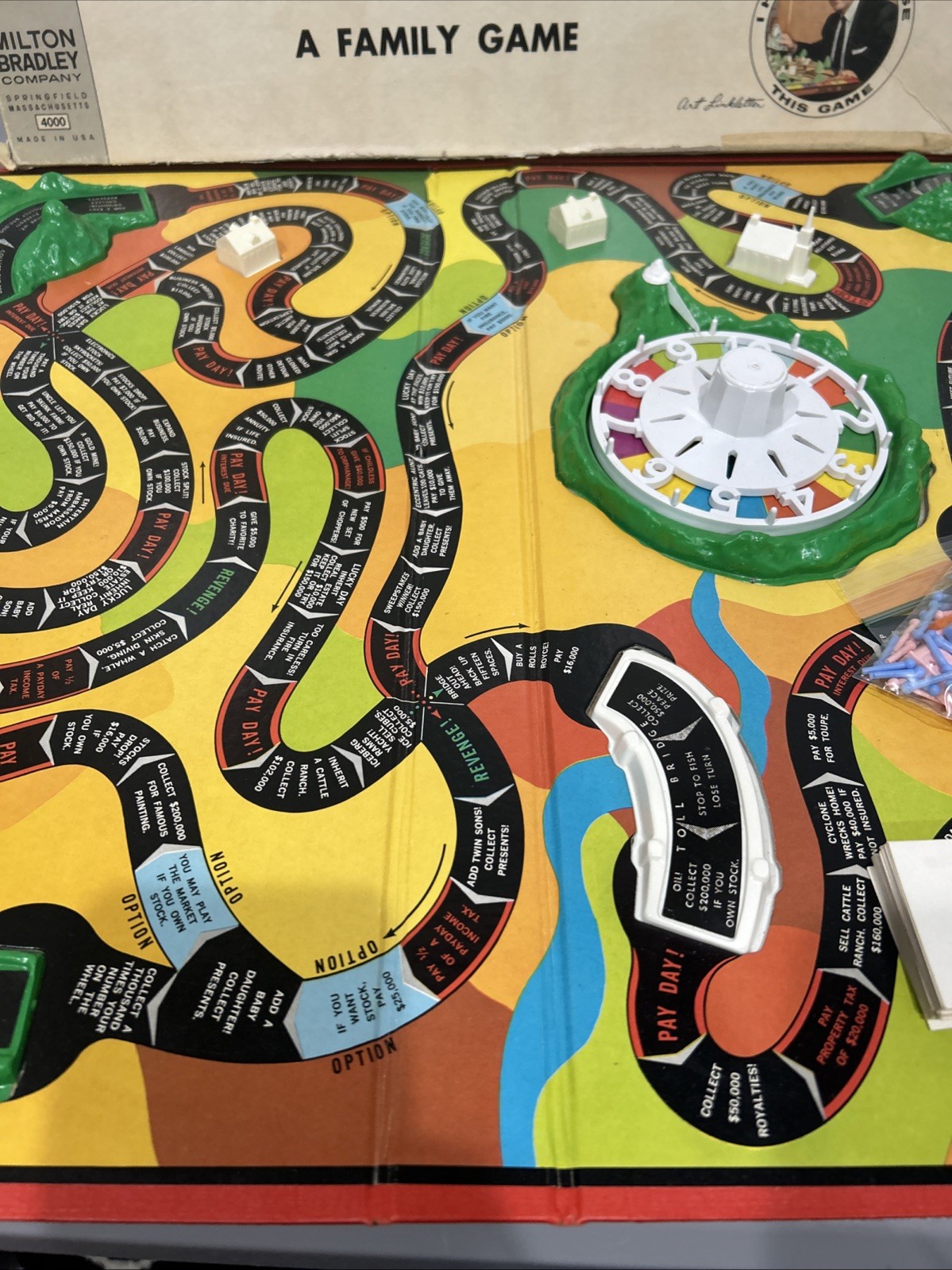 Vintage The Game of Life 1960 board game Milton Bradley Made In USA Complete