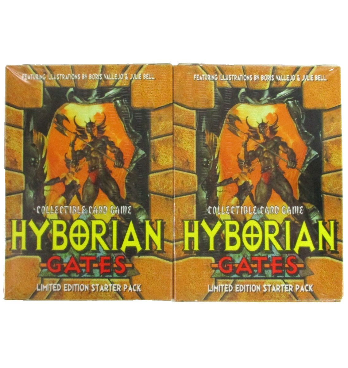 HYBORIAN GATES Collectible Card Game 2x STARTER DECKS Sealed NEW!!