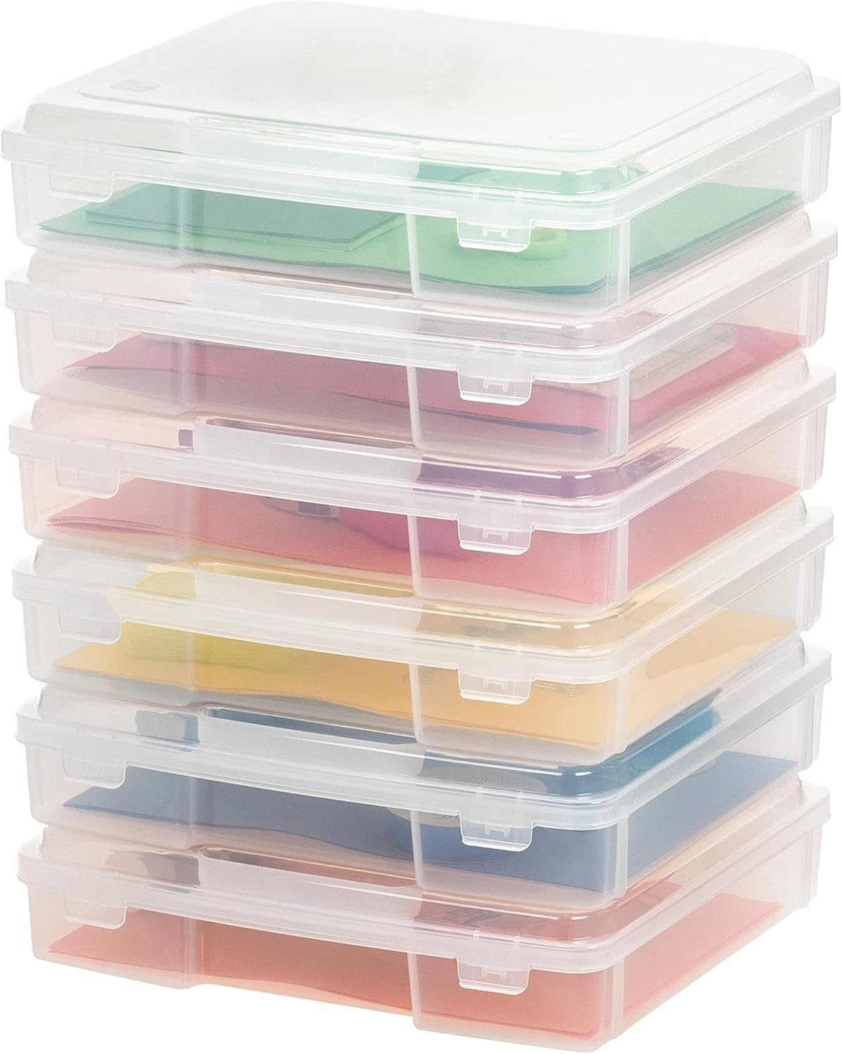 Board Game Storage Containers, 6-Pack || Organizers with Built-In Handle & Sn…
