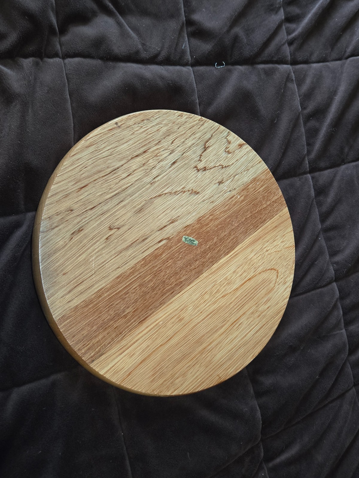 Vintage 1980’s Solid Wood Chinese Checkers 11″ Round Game Board