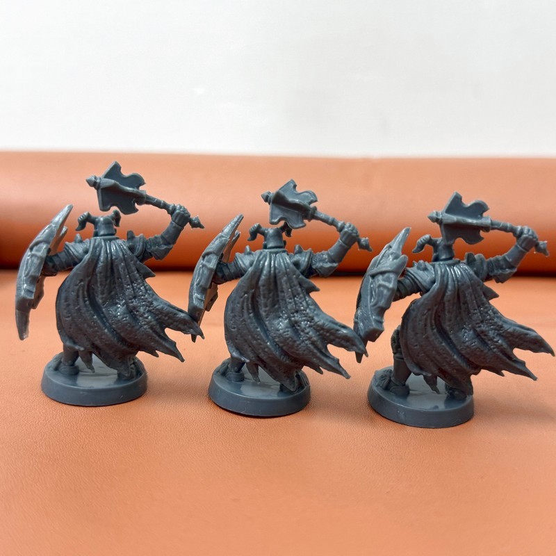 6pcs Withcher Dread Warriors Knight of Terror Heroquest Board Game Miniatures