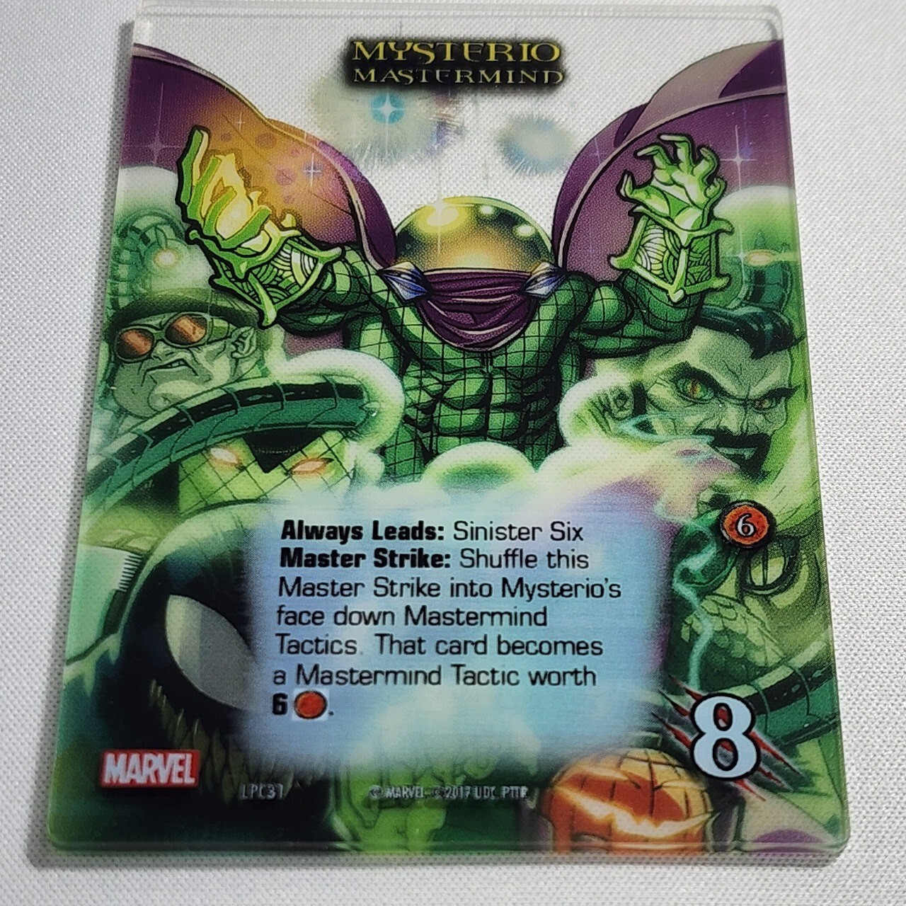 Mysterio Mastermind Promo Card Marvel Legendary Deck Building Game OP Kit Prize
