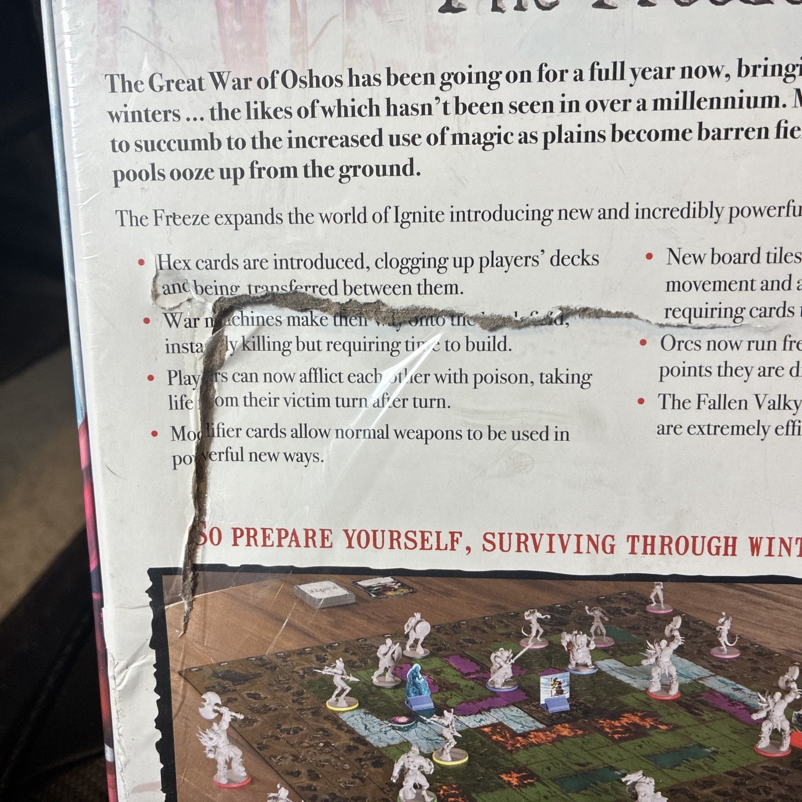 Ignite – The Freeze Board Game Expansion (New) Kickstarter DAMAGED BOX