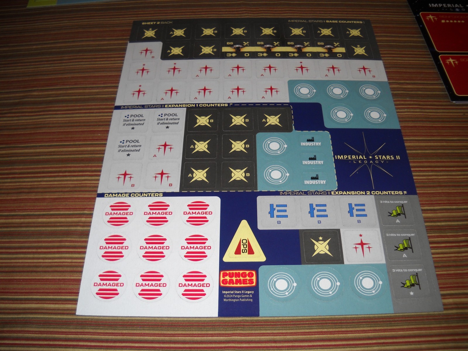 Pungo Games Imperial Stars II: LEGACY NEVER PLAYED Unpunched Sealed Decks