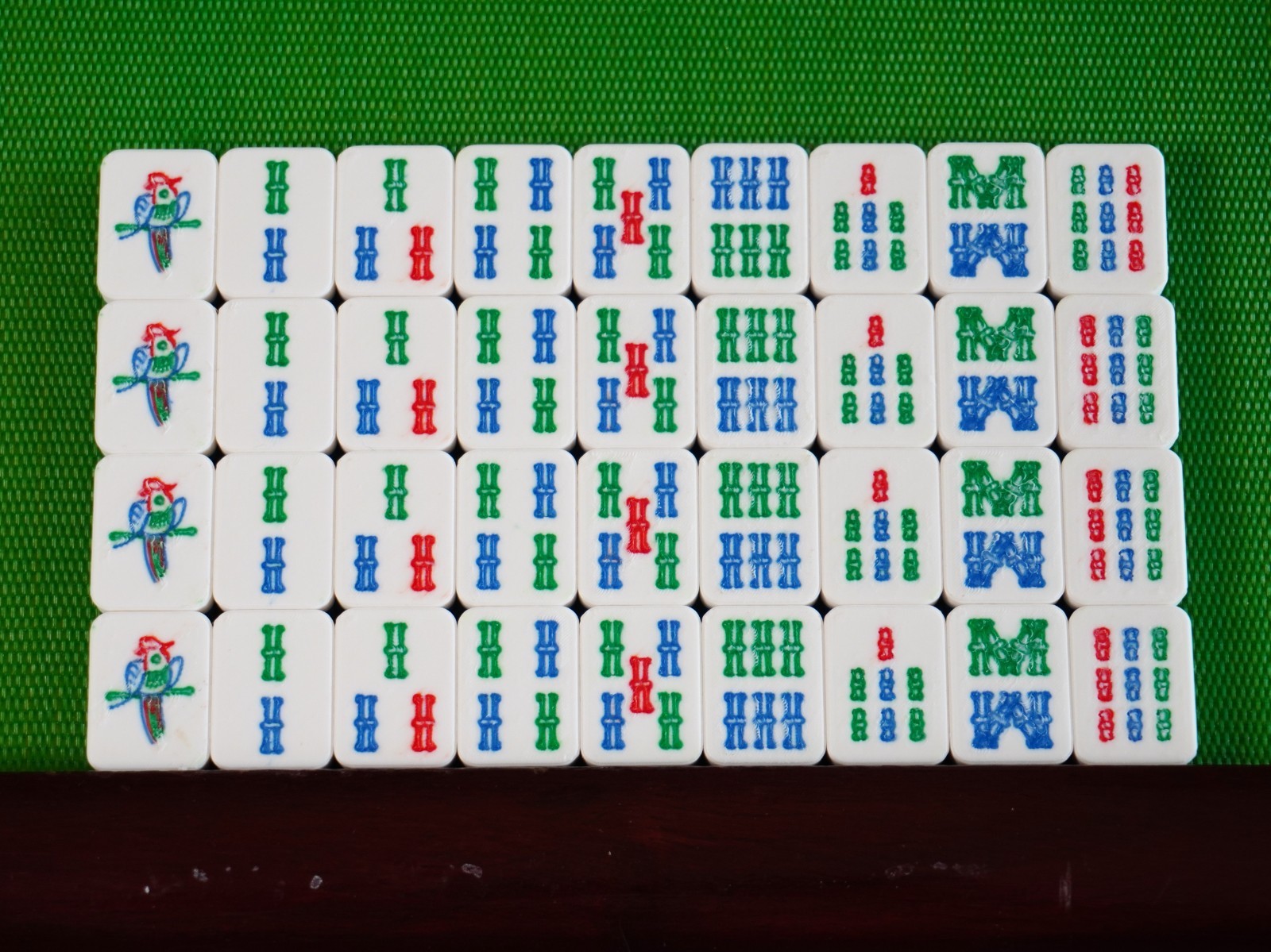Travel Vietnamese Mahjong 160 Set / Mạt Chược / Mat Chuoc (Green)