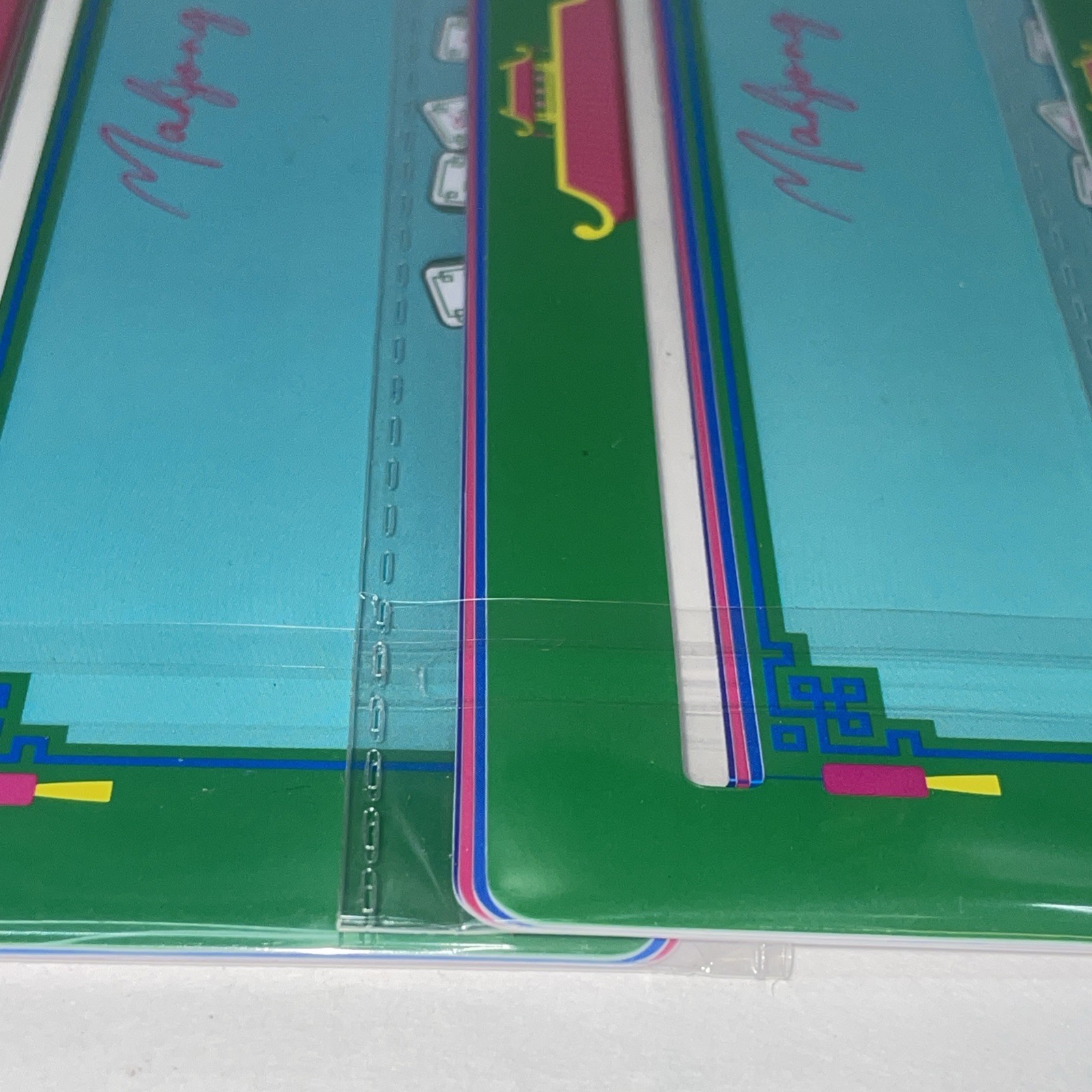 Lot Of 4 (16 Pcs Total) Mahjong Line Finder for Mahjong Cards Mahjong Card Guide