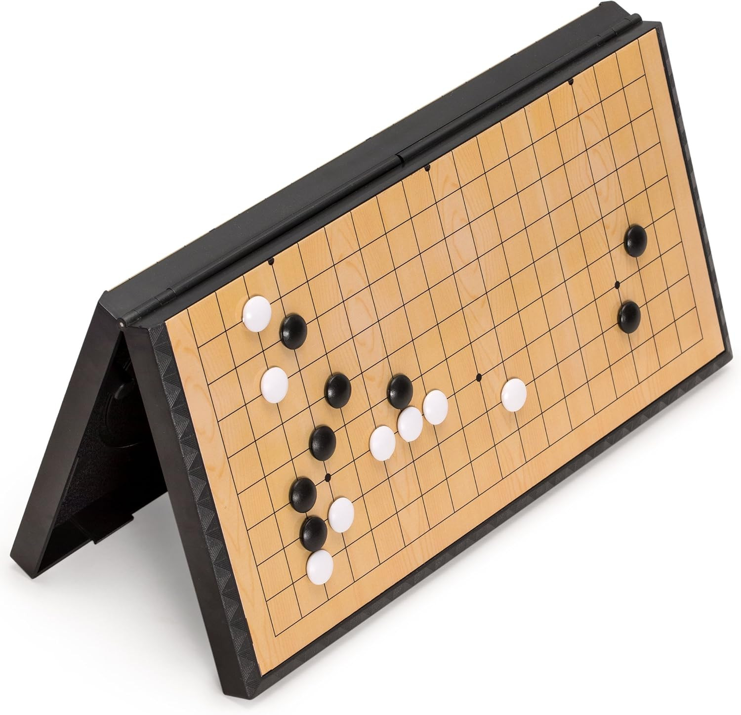 Yellow Mountain Imports Magnetic Go Game Set with Single Convex Magnetic Plastic