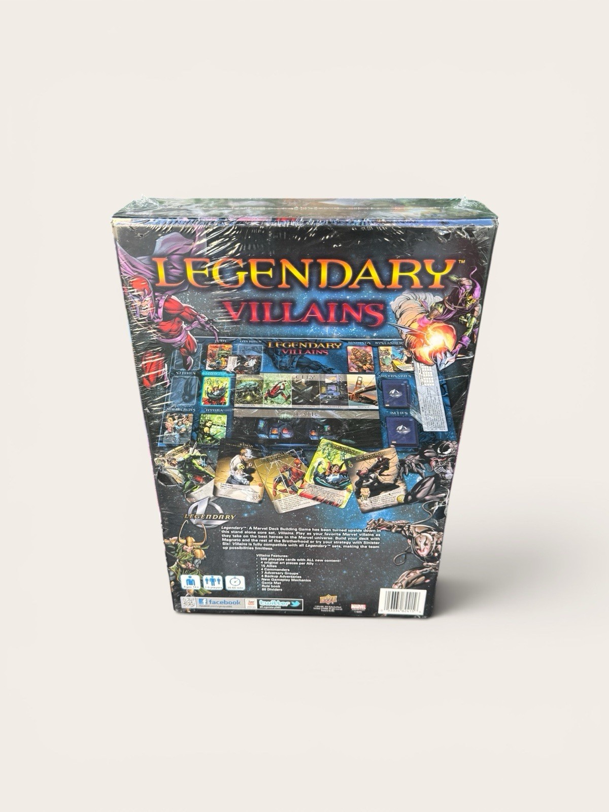 New Sealed Marvel Legendary Villains Deck Building Cards Upper Deck Board Game