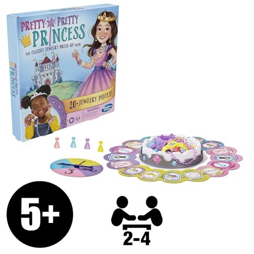 Pretty Pretty Princess Board Game Jewelry Dress Up Fun For Kids Ages 5 And Up