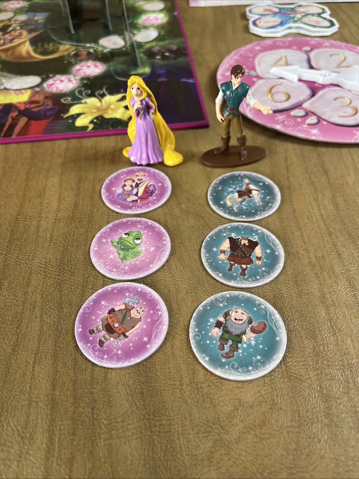 Disney Princess Pop-Up Magic Castle Tangled & Cinderellas Coach Board Games Lot