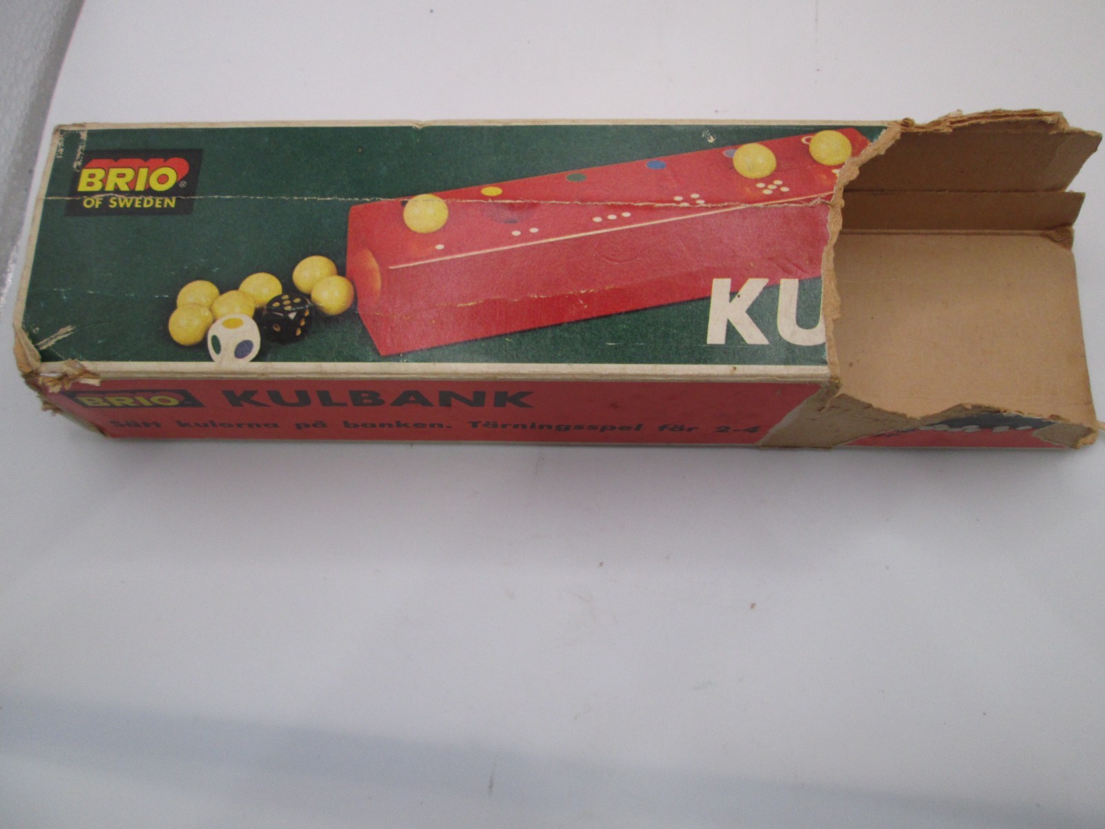 Vtg Brio Of Sweeden KULBANK Dice Game “A game with dice for 2–4 players”