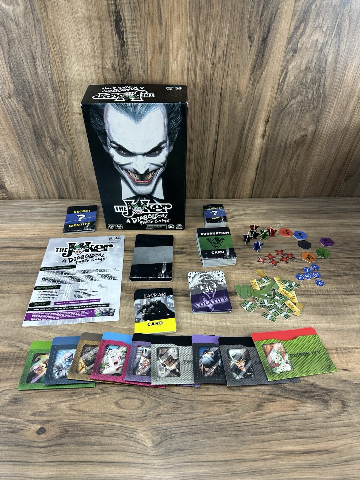 DC Comics The Joker A Diabolical Party Game 100% Complete Batman