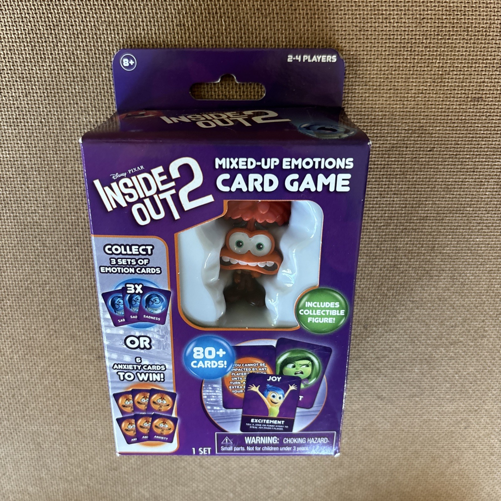 Disney Pixar Inside Out 2 Mixed-Up Emotions Card Game W/ Collectible Figure NEW