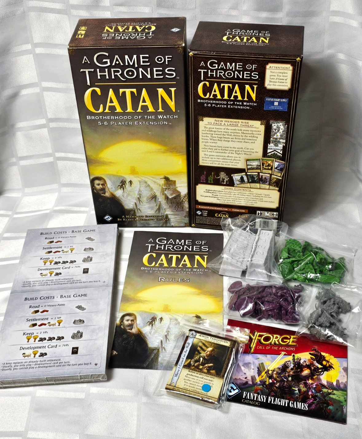 CATAN GAME OF THRONES BROTHERHOOD OF THE WATCH MAMMOTH EXTENSION BOARD GAME