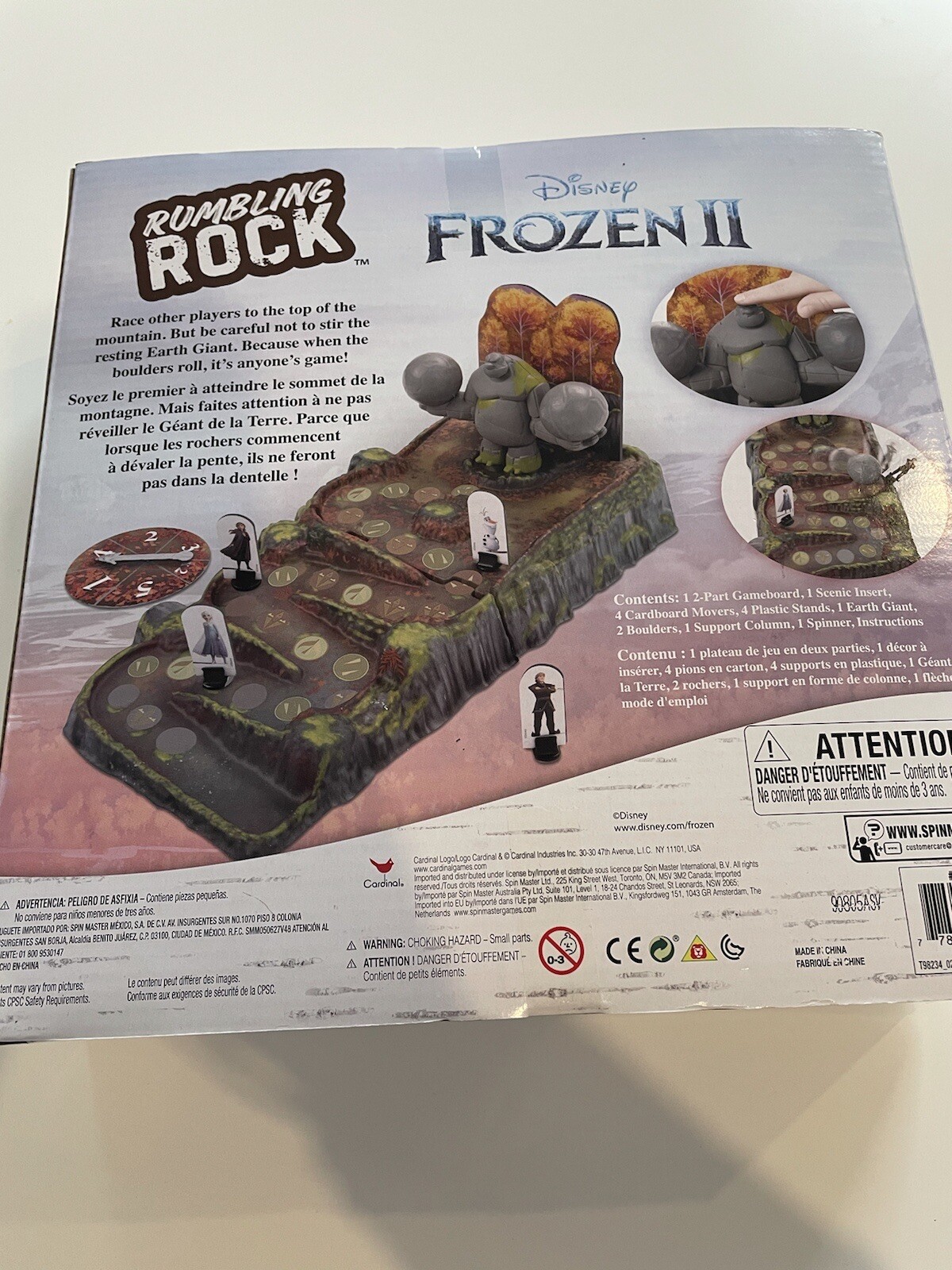 NIB Disney Frozen 2 Rumbling Rock Game For Kids & Families Action Game