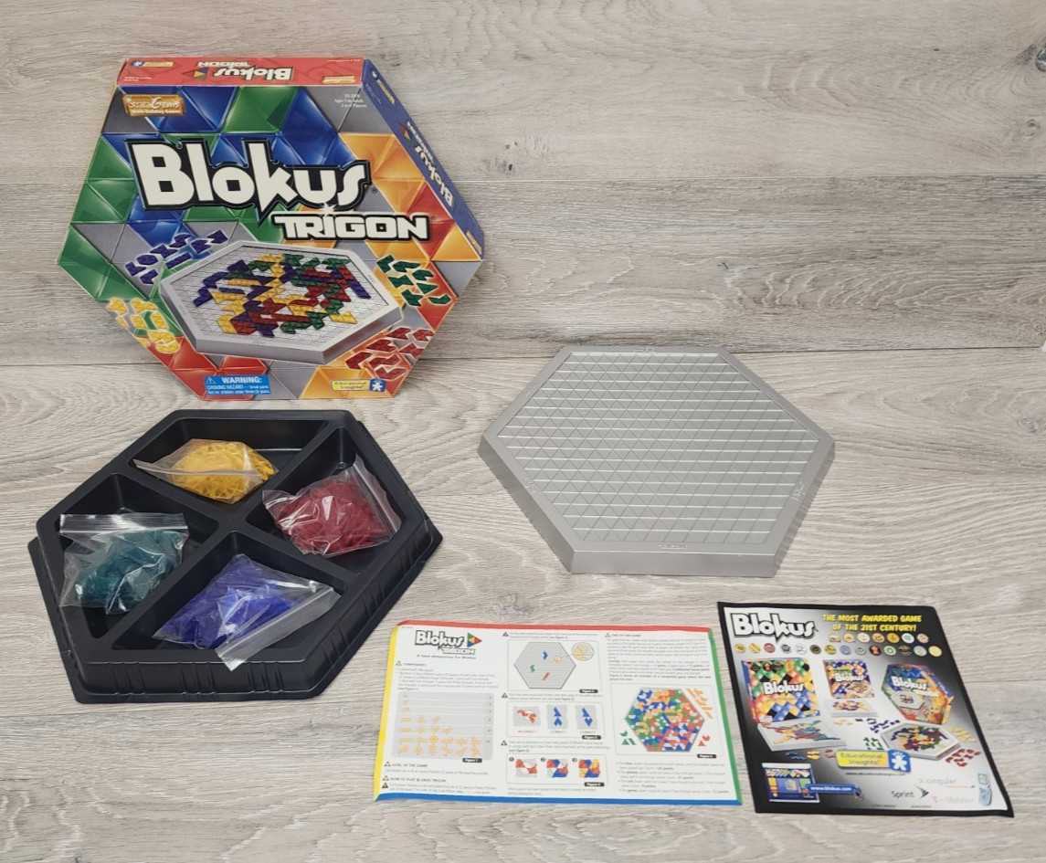 Blokus Trigon EI-2970 Board Game 2006 Educational Insights 100% Complete