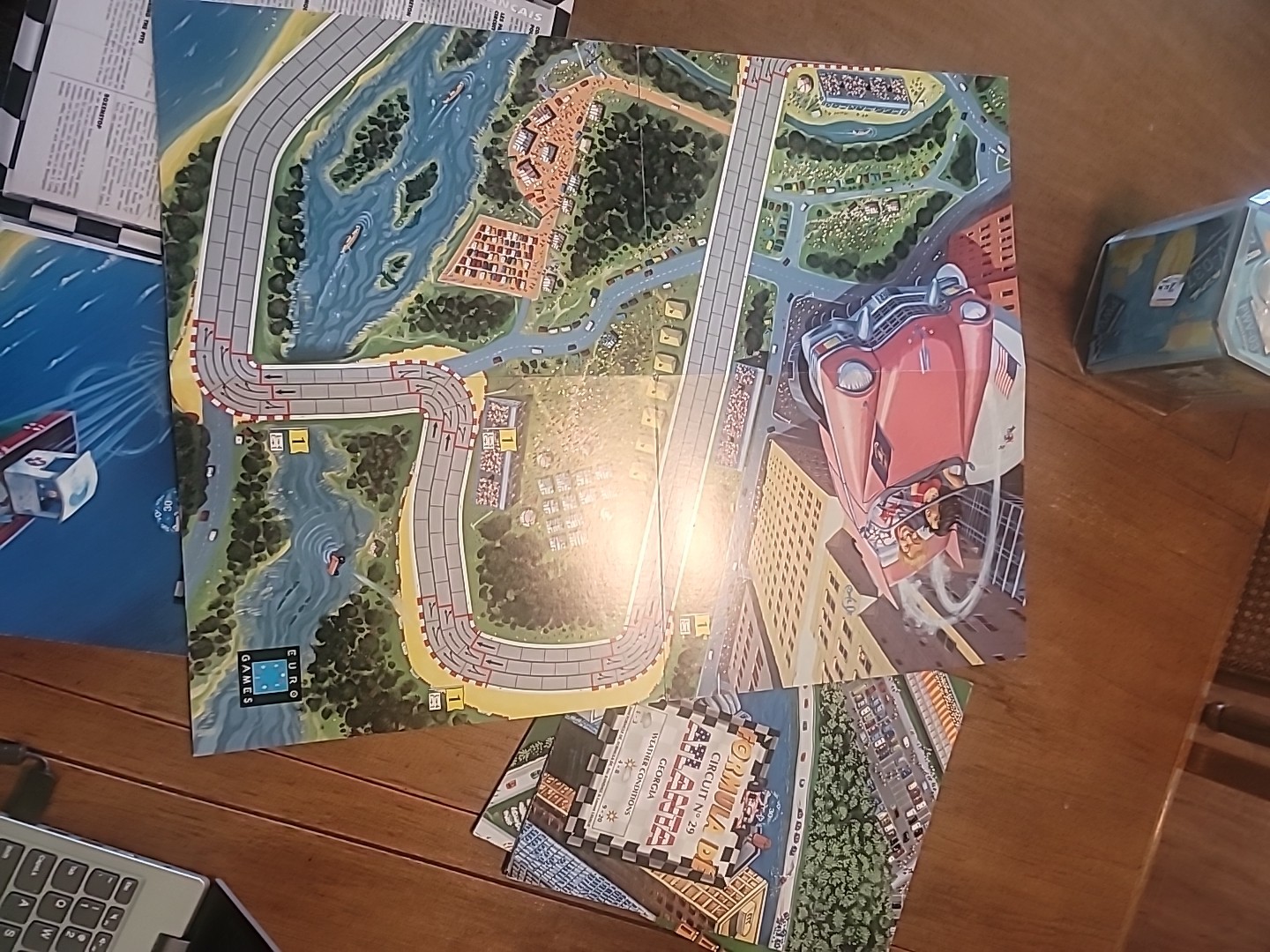 FORMULA DE Map Track Game Boards Detroit-Lexington-Atlanta-Datona 27/28/29/30