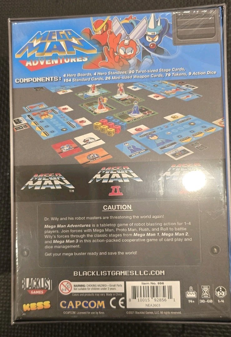 Mega Man Adventure, Sonic Roll, Contra Board Game Lot – Video Game Board Games