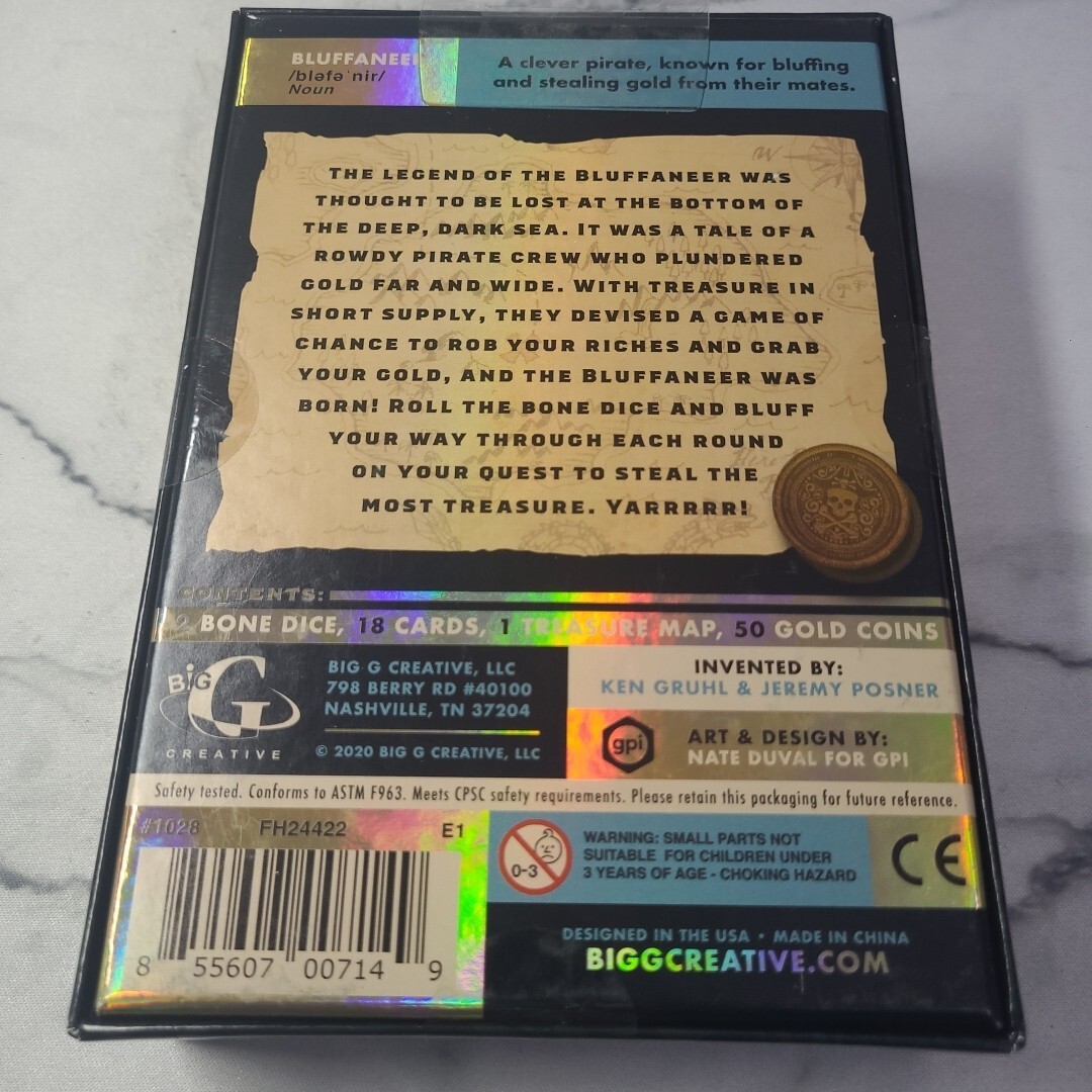 Bluffaneer Dice Game by Big Creative Bluffing & Gold Stealing!