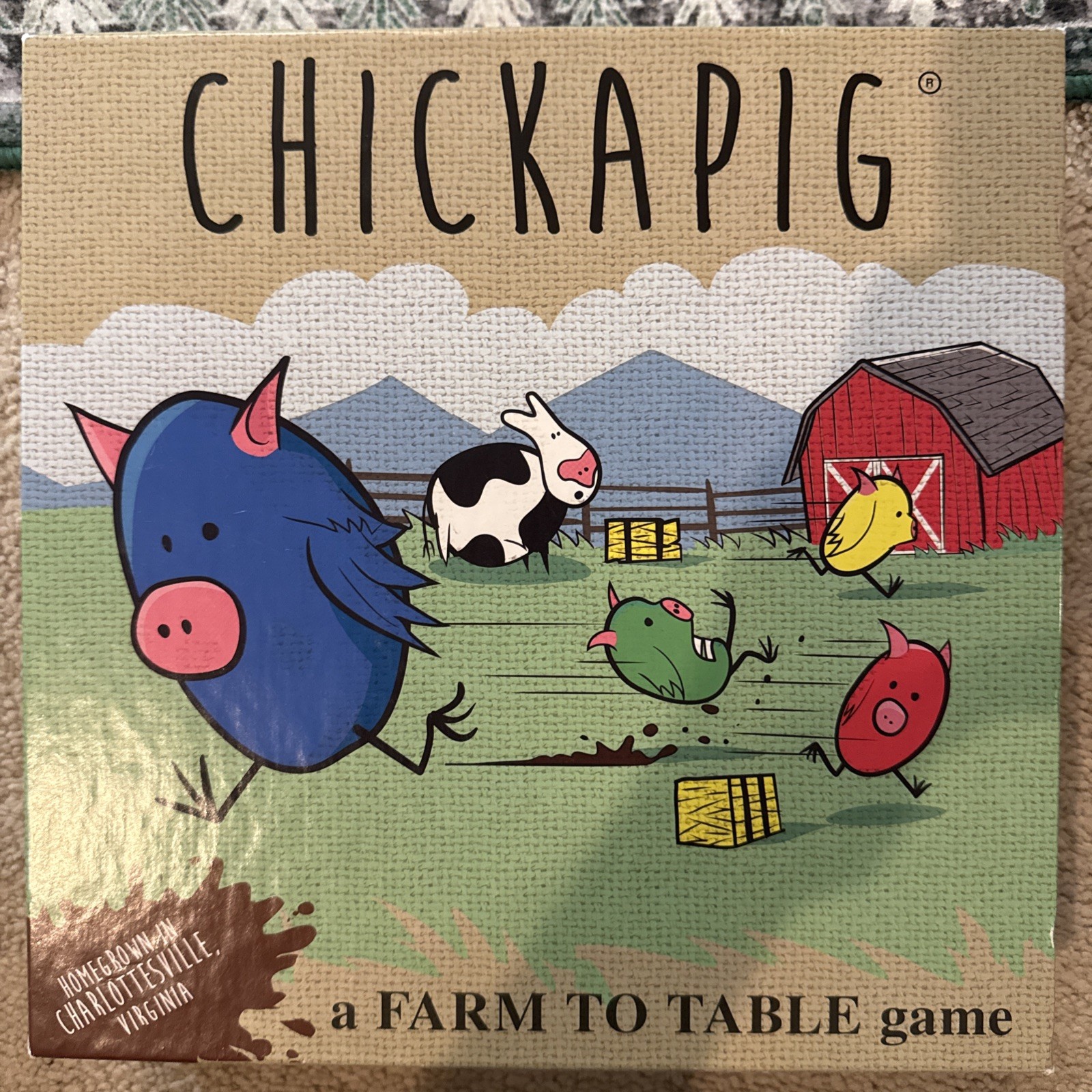 Chickapig Strategic Board Game Family Friendly Game For 2 or 4 Players with …