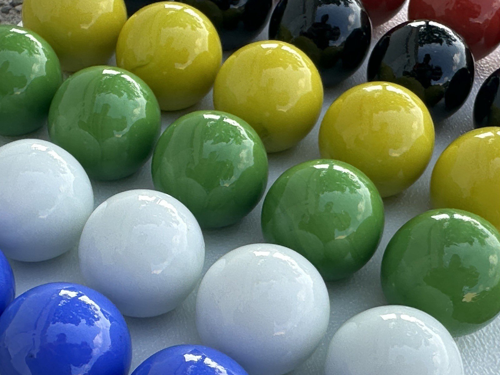 30 Glass Marbles 3/4 Inch (19mm) Replacement Aggravation Board Game Dirty Jokers