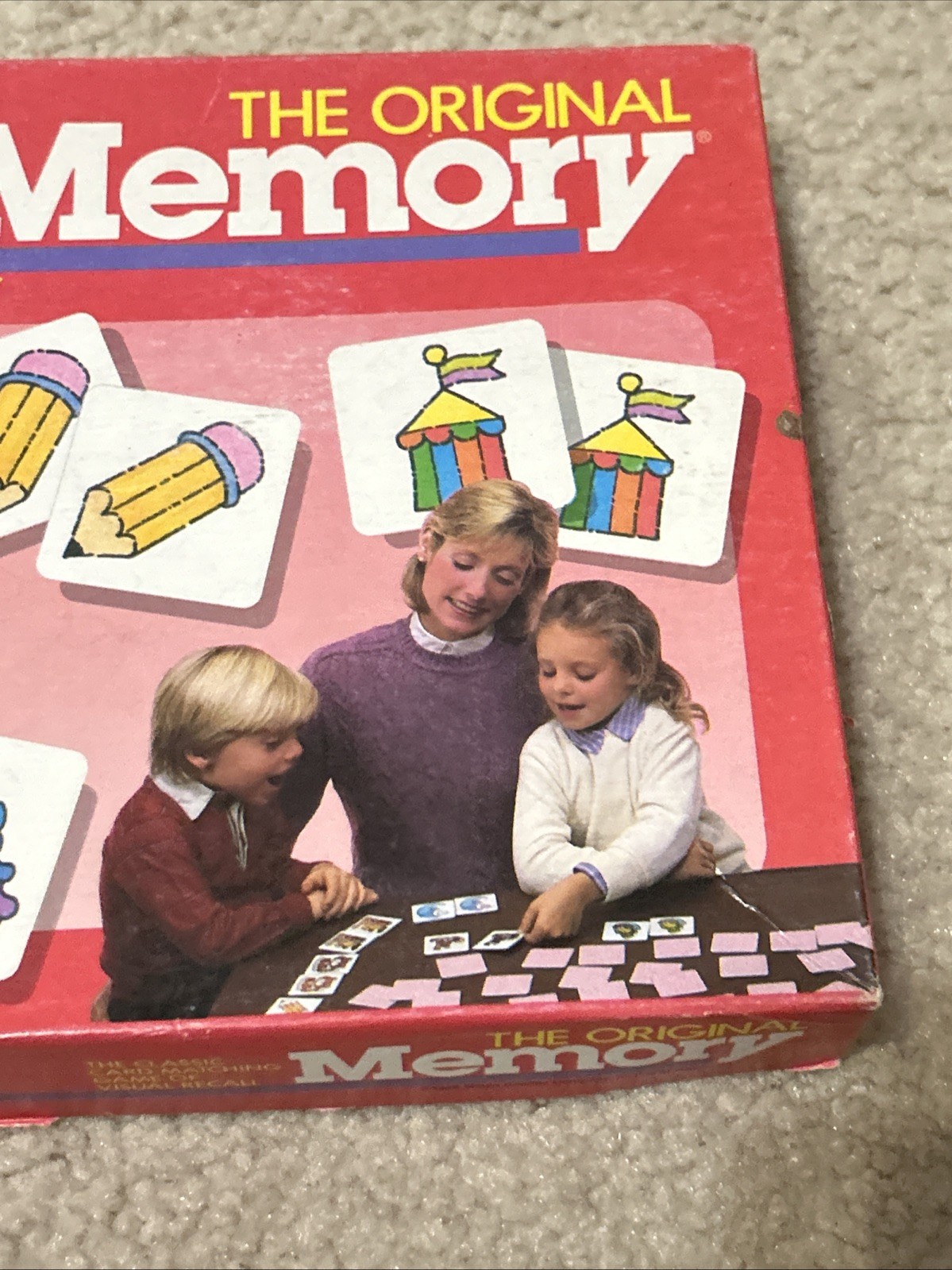 Vintage Milton Bradley 1989 Kids The Original Memory Matching Card Game