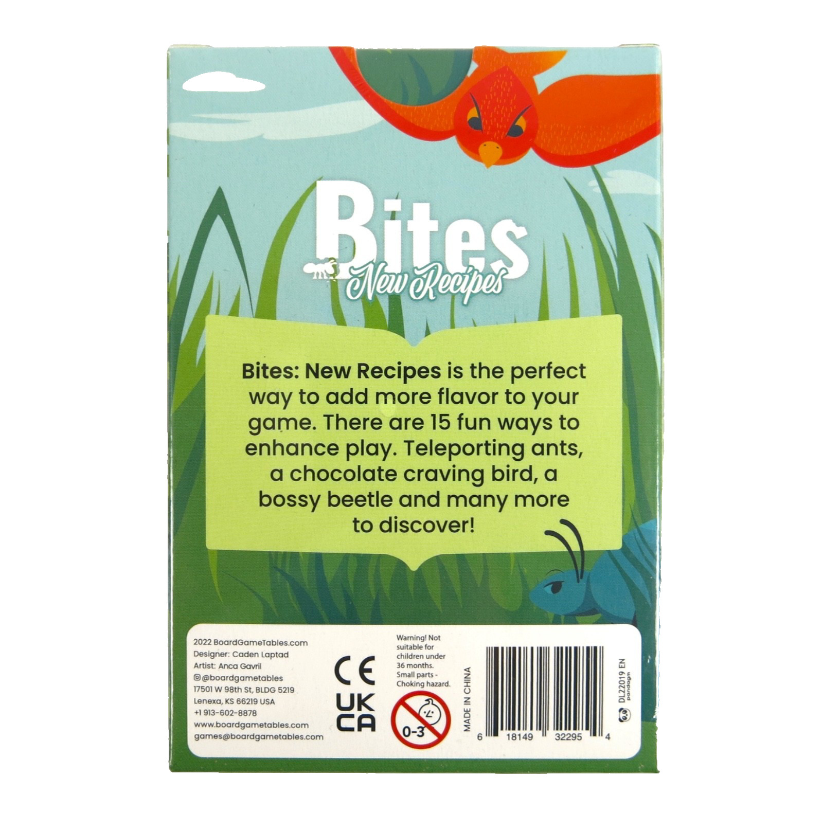 New Recipes Bites Game Expansion By Board Game Tables – New & Sealed
