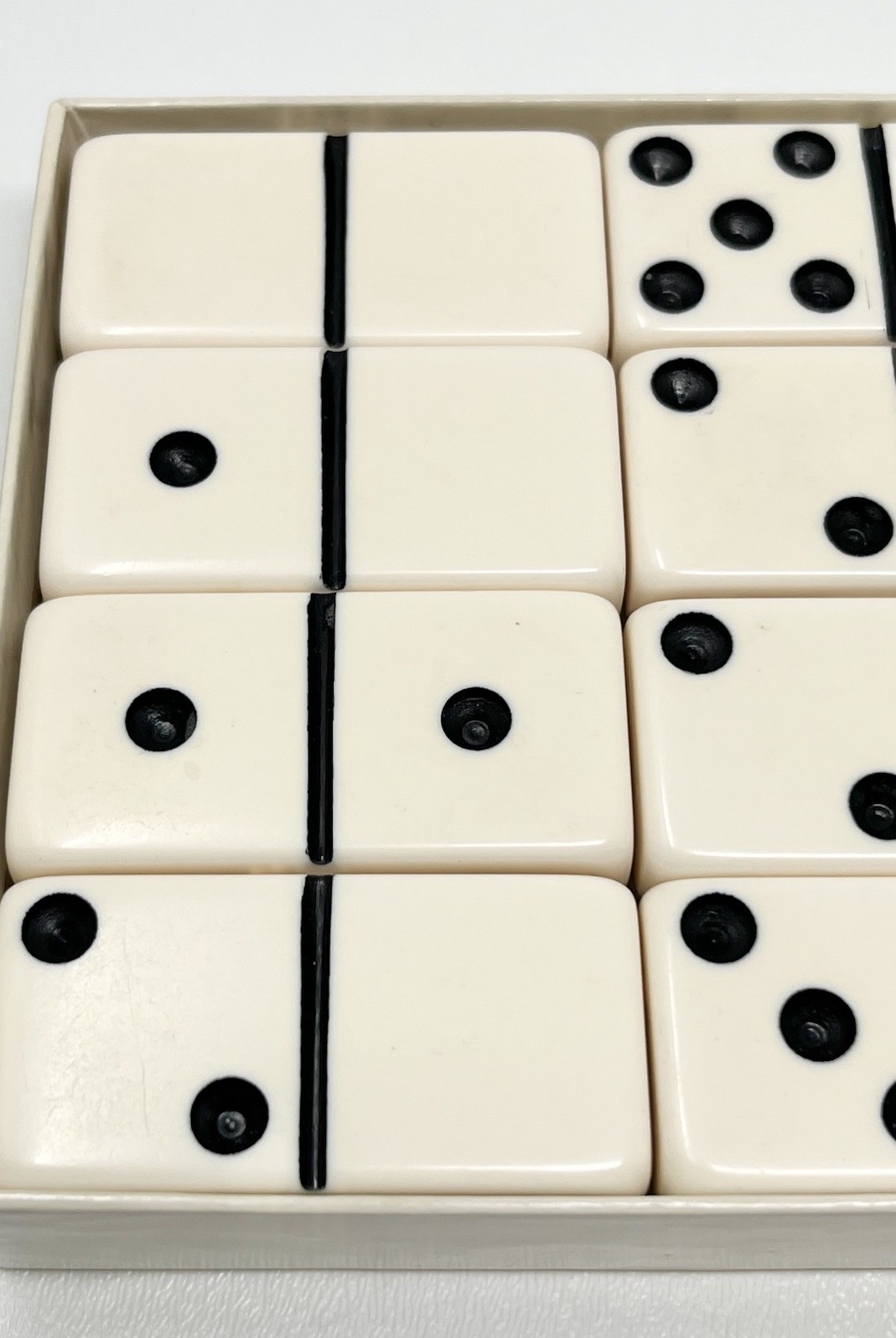 Vintage Puremco Dominoes “Oilers” Marblelike Jumbo Size Giant Face Thick USA