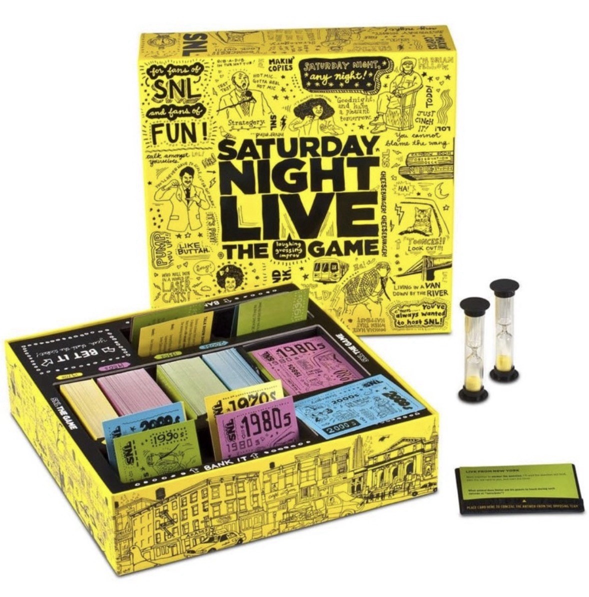 Discovery Toys Saturday Night Live The Game Party Board, Timers, Cue Cards #1272