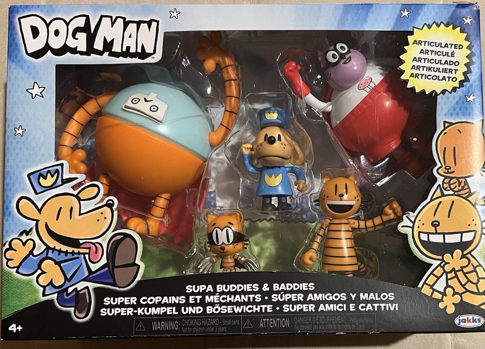 Dog Man 2.5 Scale Action Figures Multipack Wave 4 Jakks Inch Supa Buddies Part