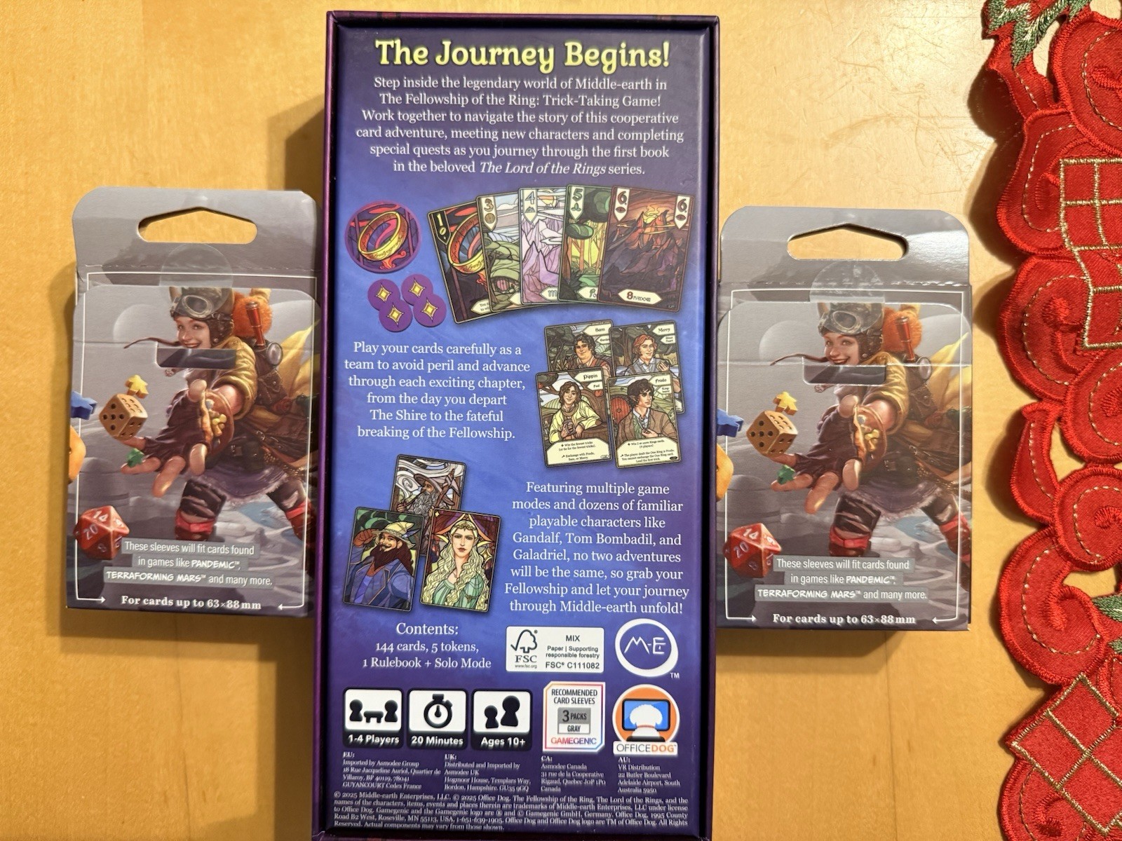 Lord of the Rings Trick-Taking Card Game the Fellowship of the Ring Edition