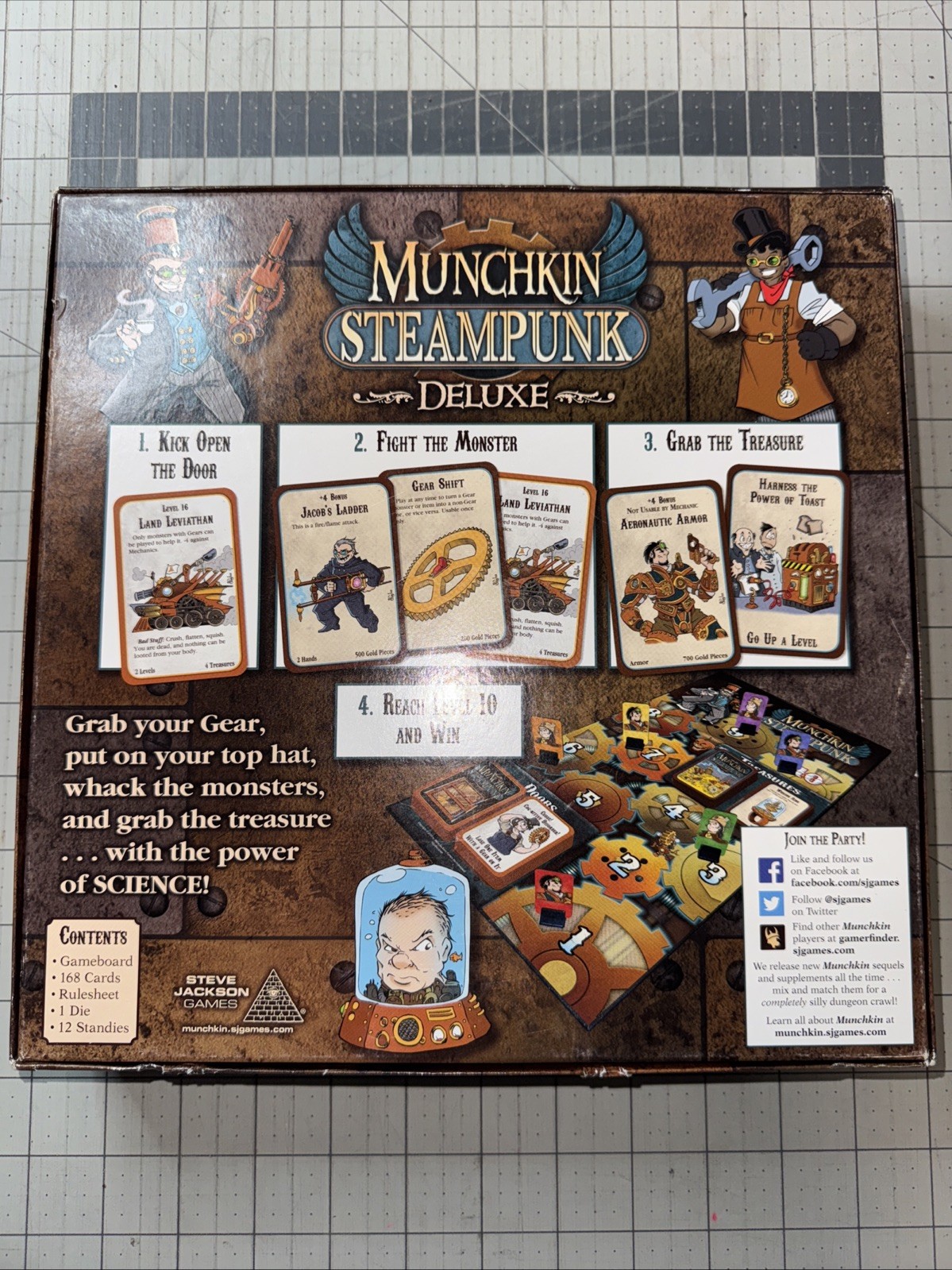 Munchkin Steampunk Deluxe Board Game – Steve Jackson Games Excellent Condition