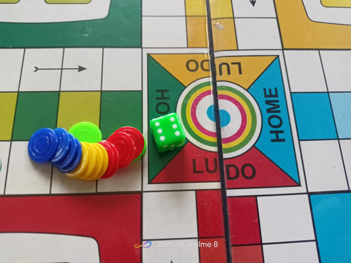 Ludo Snake & ladders 35 x 35 cm Traditional FAMILY Board Games PACK OF 1 f/d-s