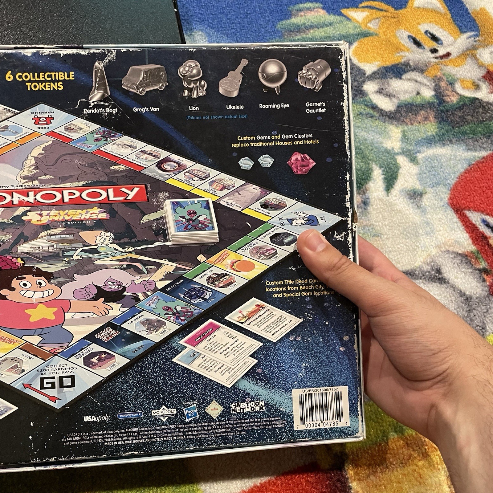 Steven Universe Monopoly Near Complete Cartoon Network Hasbro 2016 Used
