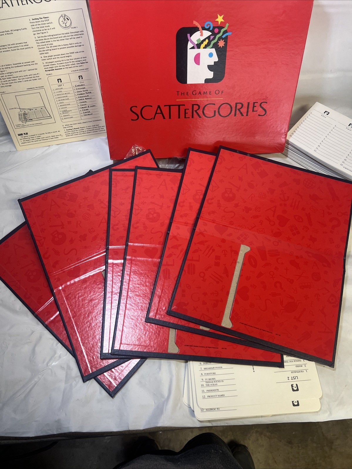 Vintage 1988 Original The Game Of Scattergories By Milton Bradley Complete/Nice!