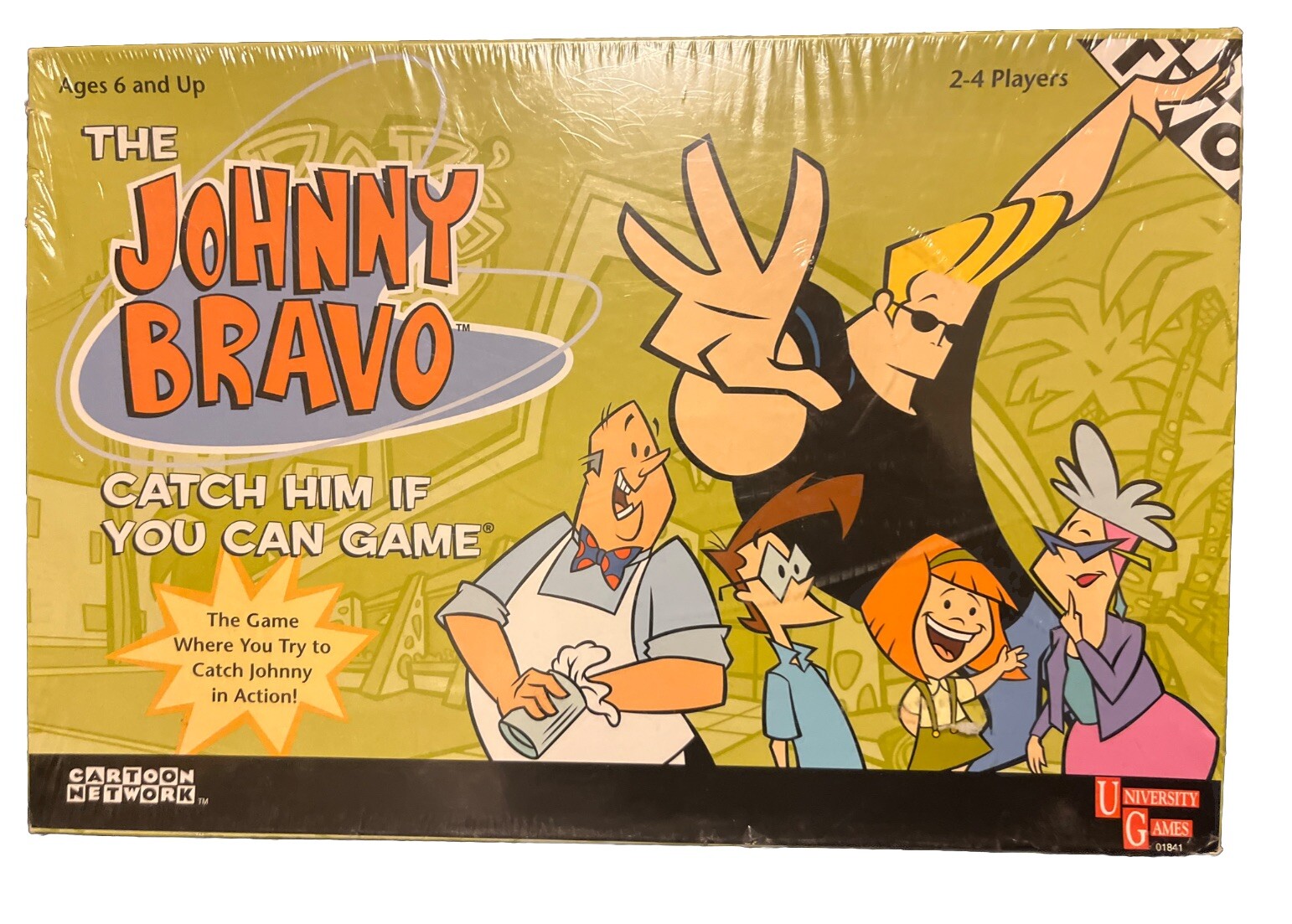 Johnny Bravo Catch Him if You Can Board Game Cartoon Network CN NOS Sealed