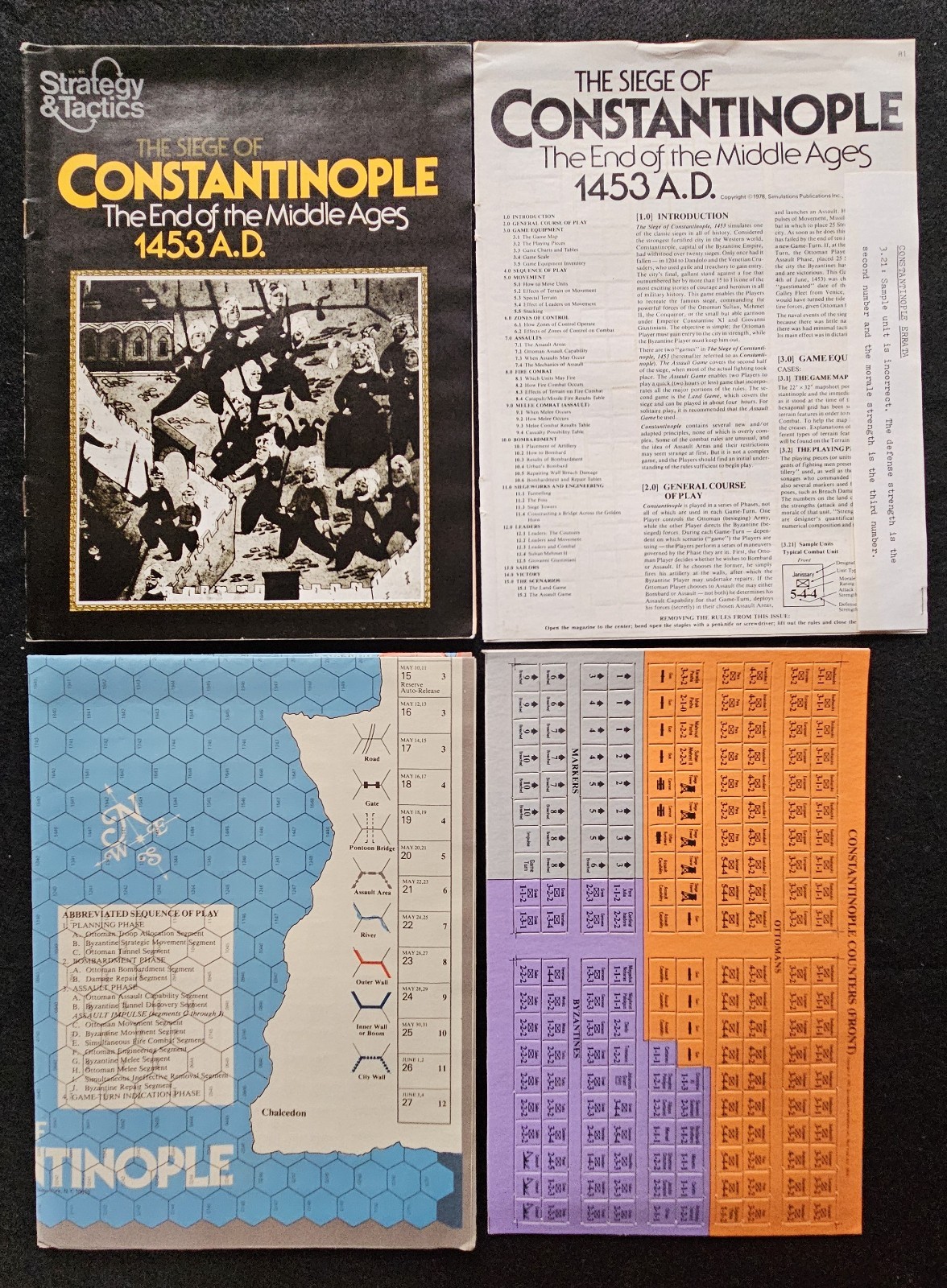 VTG Strategy & Tactics #66 SIEGE OF CONSTANTINOPLE: End of Middle Ages UNPUNCHED