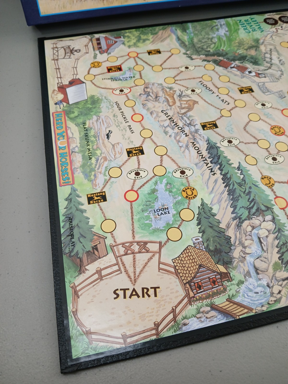Vintage 1997 HERD YOUR HORSES Board Game By Aristoplay, Equine USA 100% COMPLETE