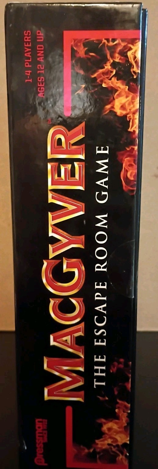 MacGyver: The Escape Room Game Complete 2018 Pressman 1 to 4 Players Ages 12 +