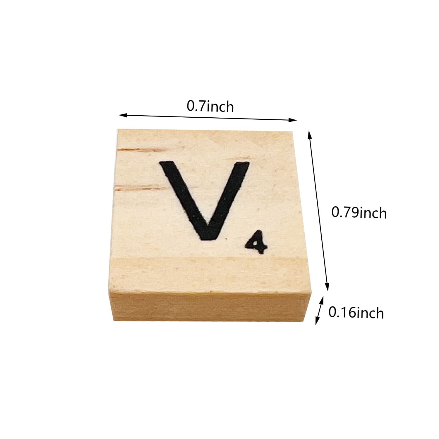 400 Pcs Wood Letter Tiles, Wooden Tiles for Crafts