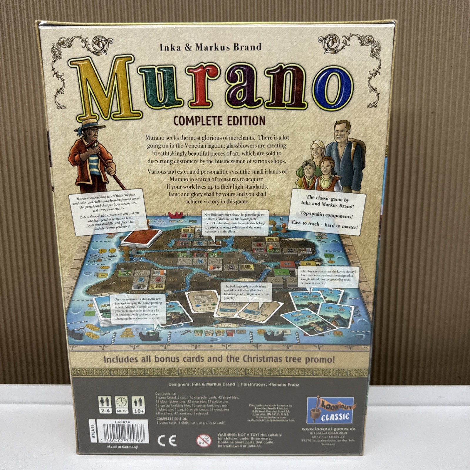 Murano COMPLETE EDITION Strategy Board Game by Inks & Markus Lookout Games
