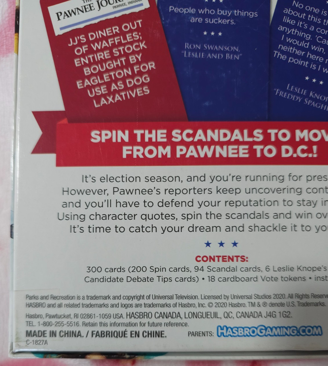 Parks & Recreation Knope For President Party Card Game TV Ages 14+ 100% Complete