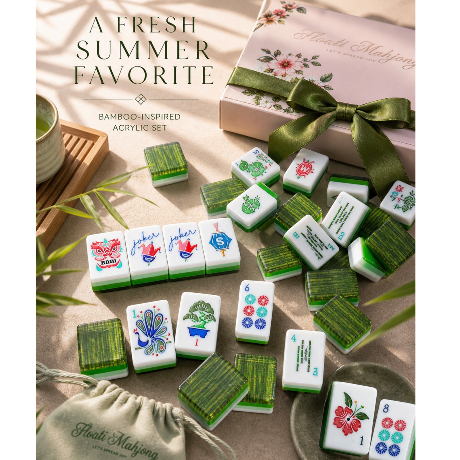 American Mahjong Set 160 Tiles – Gifts for Family / Friends / Mother’s Day