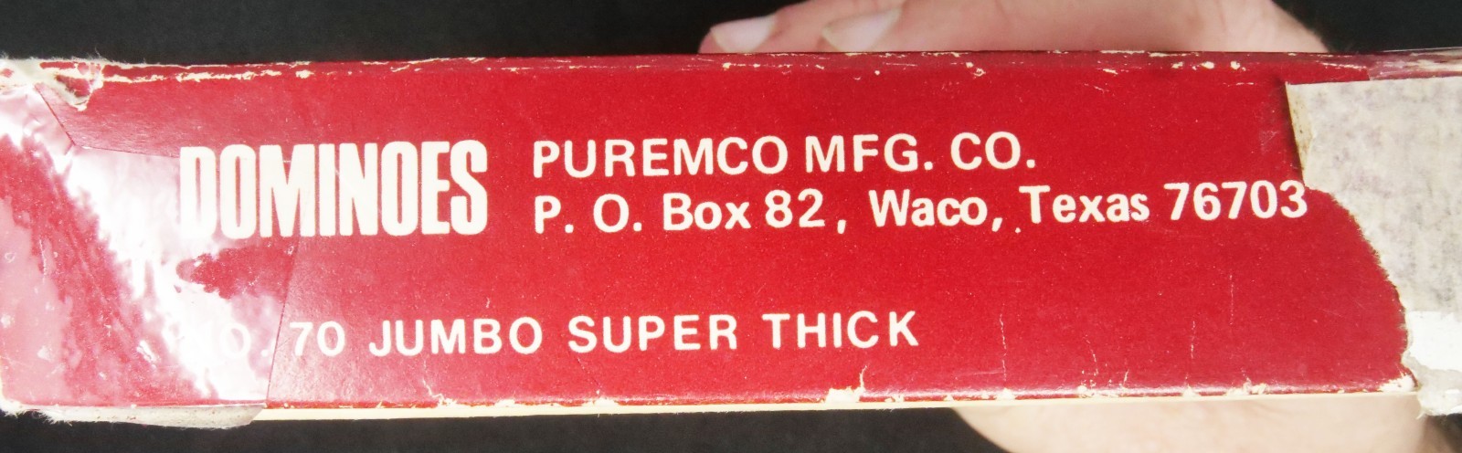 RARE!!! Vintage Puremco Extra Thick White Dallas Cowboys Dominoes SEE NOTE!